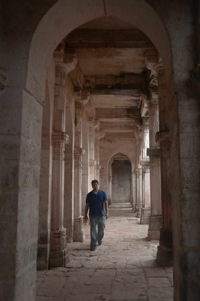 The Nomadic Professor filming on-location in India